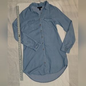 Streetwear society, Women's dress, blue jean dress, medium